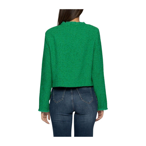 KOCCA Giacca leggera Giacca Donna con bordi sfrangiati Verde - Francavilla Moda