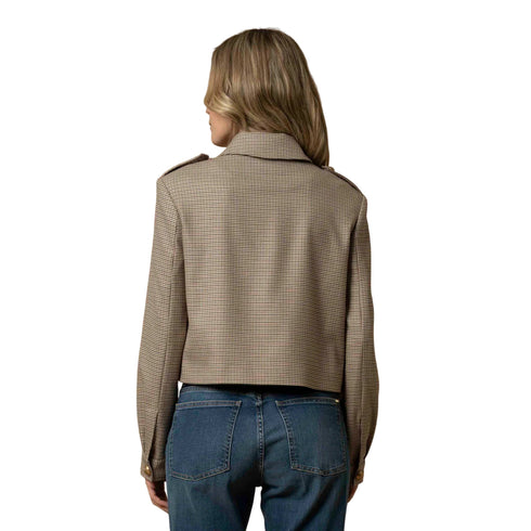 Kocca Giacca leggera Giacca Donna corta a quadri S A25 - KOCCAJENESIO - F0038 - S - Francavilla Moda