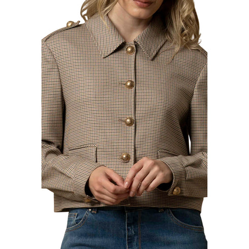 Kocca Giacca leggera Giacca Donna corta a quadri S A25 - KOCCAJENESIO - F0038 - S - Francavilla Moda