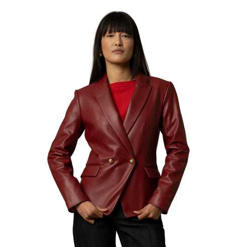 Kocca Giacca blazer Giacca Donna in ecopelle doppiopetto S A25 - KOCCAMARGARETA - 10172 - S - Francavilla Moda