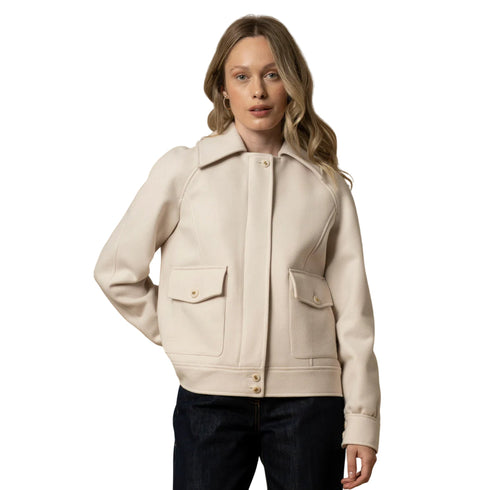 Kocca Giacca bomber Giacca Donna misto lana con patte S A25 - KOCCAELISEWIN - 60006 - S - Francavilla Moda