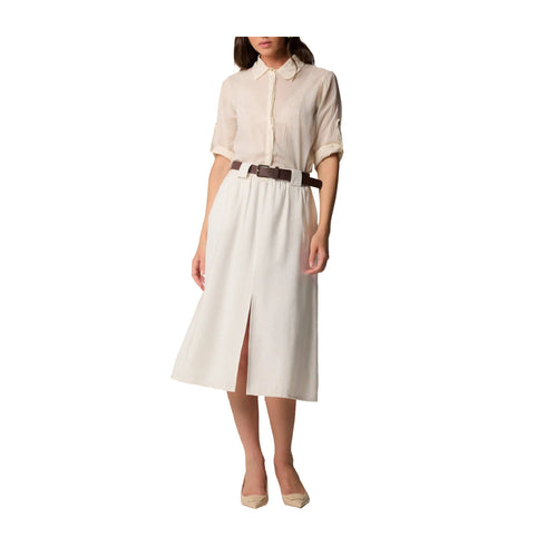 Kocca Gonna midi Gonna Donna midi con cintura XS P25 - KOCCALEANDER - 60725 - XS - Francavilla Moda