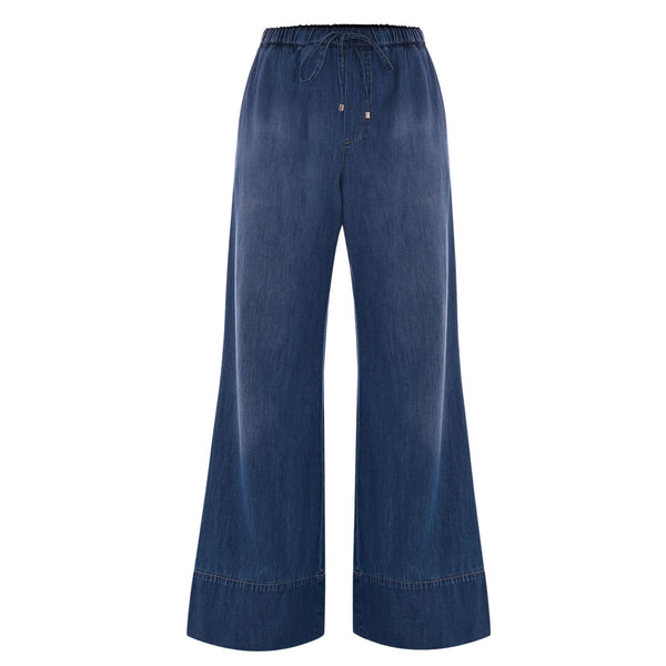 Kocca Jeans Jeans Donna a palazzo con coulisse XS P25 - KOCCAALVES - L481 - XS - Francavilla Moda