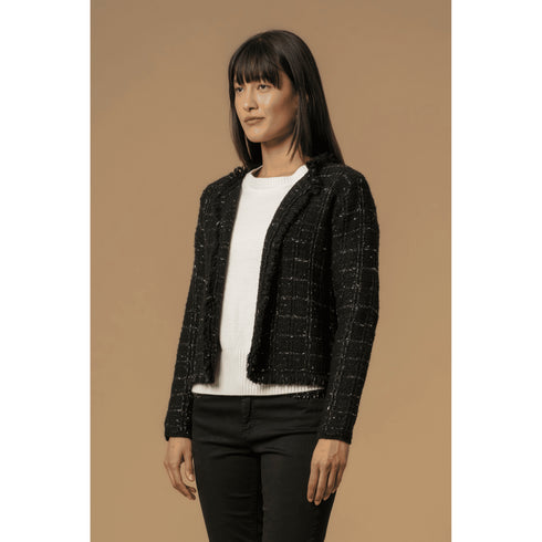 Kocca Giacca Maglia aperta con motivo a quadri - Maglia S A25-KOCCABRUNO-00016-S - Francavilla Moda