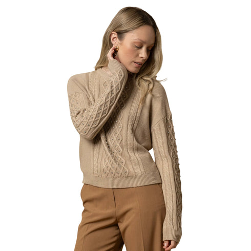 Kocca Maglia Maglia Donna a trecce con applicazioni XS A25 - KOCCAEMILIANA - 40001 - XS - Francavilla Moda