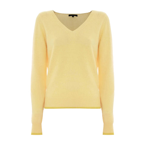 Kocca Pullover Maglia Donna con bordi in lurex Giallo A24 - KOCCABLAKY - 40012 - L - Francavilla Moda