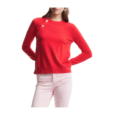 Kocca Pullover Maglia Donna con bottoni laterali Rosso A24 - KOCCAIDIS - 10116 - L - Francavilla Moda