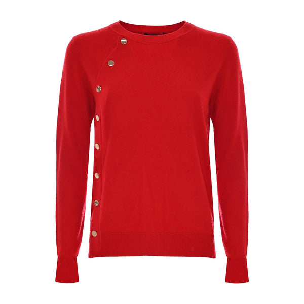 Kocca Pullover Maglia Donna con bottoni laterali Rosso A24 - KOCCAIDIS - 10116 - L - Francavilla Moda