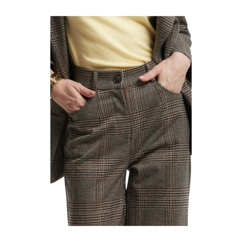 KOCCA Pantaloni Pantalone Donna con motivo check Moro A24 - KOCCANIK - F0014 - 40 - Francavilla Moda