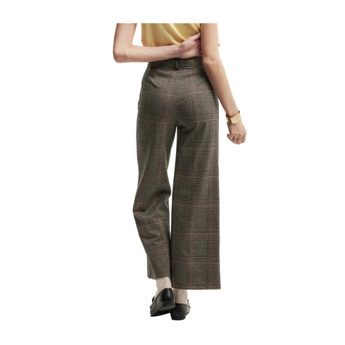 KOCCA Pantaloni Pantalone Donna con motivo check Moro A24 - KOCCANIK - F0014 - 40 - Francavilla Moda