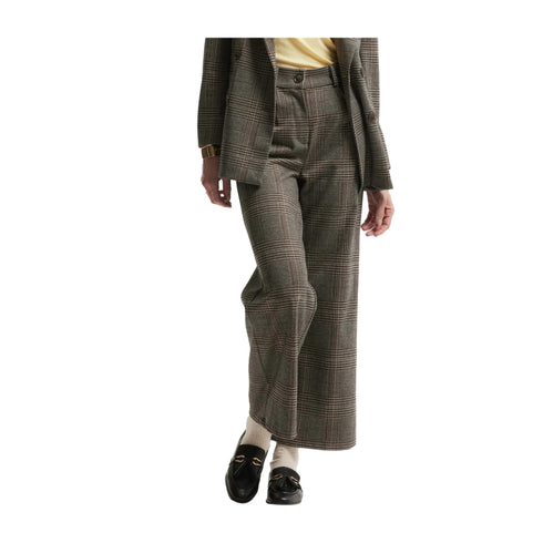 KOCCA Pantaloni Pantalone Donna con motivo check Moro A24 - KOCCANIK - F0014 - 40 - Francavilla Moda