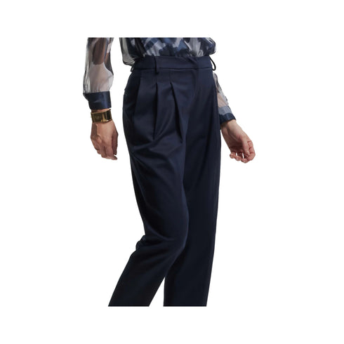 Kocca Pantaloni Pantalone Donna con pinces Blu A24 - KOCCABAETIS - 74097 - 40 - Francavilla Moda