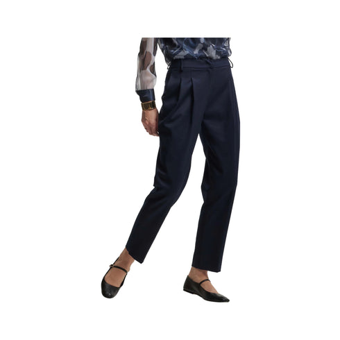 Kocca Pantaloni Pantalone Donna con pinces Blu A24 - KOCCABAETIS - 74097 - 40 - Francavilla Moda