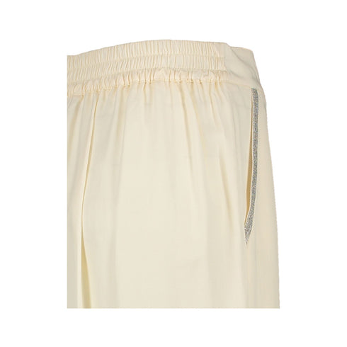 Kocca Pantaloni Pantalone Donna con strass decorativi Panna P24-KOCCATIRYNN-60725-XS - Francavilla Moda