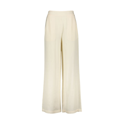 Kocca Pantaloni Pantalone Donna con strass decorativi Panna P24-KOCCATIRYNN-60725-XS - Francavilla Moda