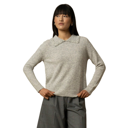 Kocca Polo Polo Donna con perle decorative XS A25 - KOCCAARALDA - M9001 - XS - Francavilla Moda