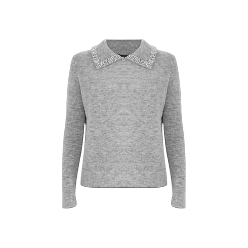 Kocca Polo Polo Donna con perle decorative XS A25 - KOCCAARALDA - M9001 - XS - Francavilla Moda