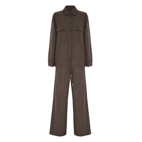 Kocca Completo Set camicia e pantaloni flare - Set Camicia - Pantaloni Augusto XS A25-KOCCAAUGUSTO-30015-XS - Francavilla Moda