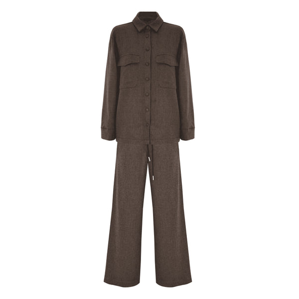 Kocca Completo Set camicia e pantaloni flare - Set Camicia - Pantaloni Augusto XS A25-KOCCAAUGUSTO-30015-XS - Francavilla Moda