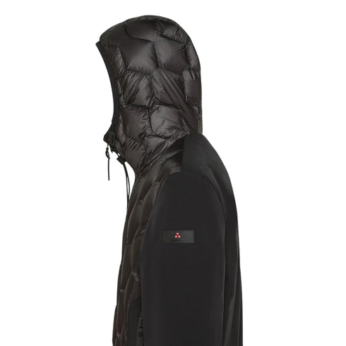 Piumino Uomo corto Koons, con inserti lisci e cappucci