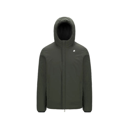KWAY Giacca imbottita Giubbotto Uomo modello Jack corto Nero verde A24 - KWAYK6128VW - AH3 - M - Francavilla Moda