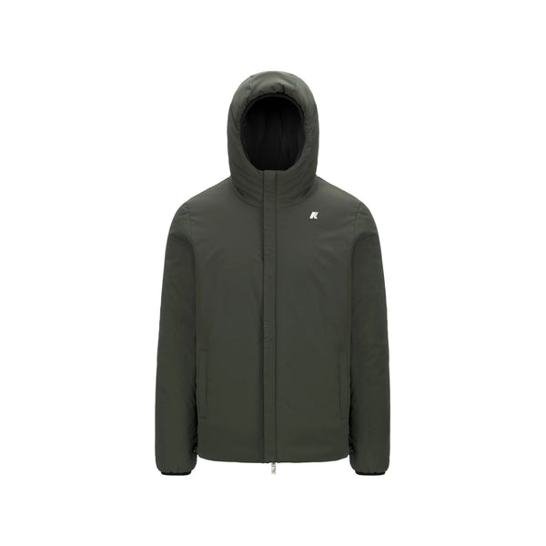 KWAY Giacca imbottita Giubbotto Uomo modello Jack corto Nero verde A24 - KWAYK6128VW - AH3 - M - Francavilla Moda