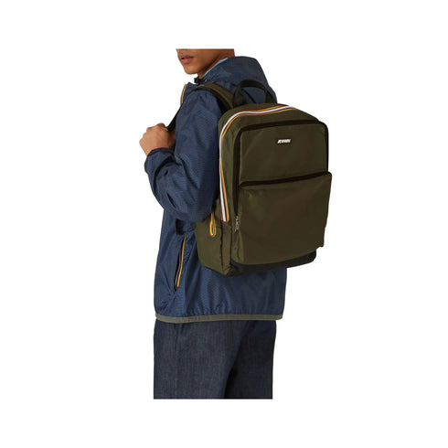 KWAY Zainetto Zaino Uomo Gizy in nylon Verde A24 - KWAYK4112XW - WMR - UNI - Francavilla Moda