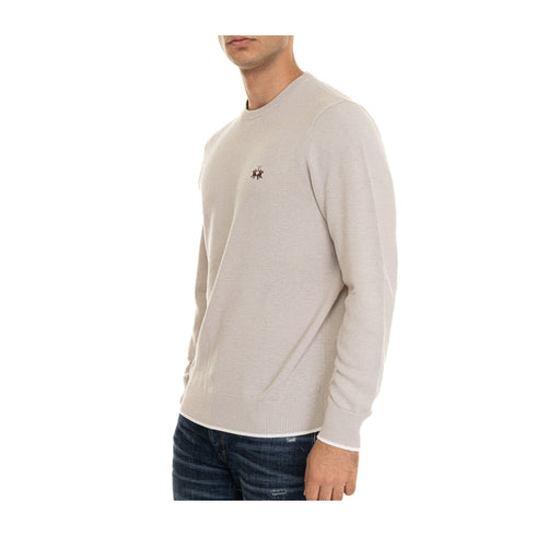 La Martina Pullover Maglia Uomo effetto grana di riso M A24 - LA MARTINAZMS007YW120 - 04022 - M - Francavilla Moda