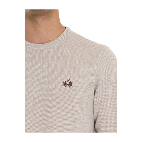 La Martina Pullover Maglia Uomo effetto grana di riso M A24 - LA MARTINAZMS007YW120 - 04022 - M - Francavilla Moda