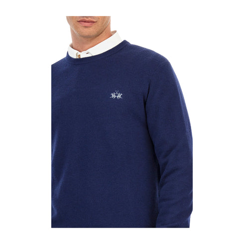 La Martina Pullover Maglia Uomo effetto grana di riso M A24 - LA MARTINAZMS007YW120 - 07017 - M - Francavilla Moda