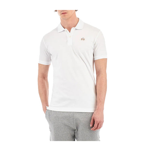La Martina Polo Polo Uomo dal fit slim due bottoni M P25 - LA MARTINACCMP02PK001 - 00001 - M - Francavilla Moda