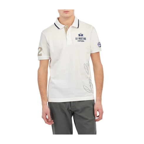 La Martina Polo Polo Uomo scritta Paraggi Bay M P25 - LA MARTINAMAP316PK031 - 00001 - M - Francavilla Moda