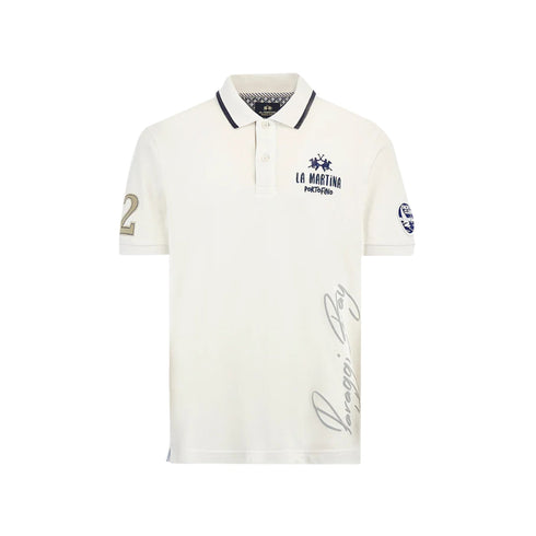La Martina Polo Polo Uomo scritta Paraggi Bay M P25 - LA MARTINAMAP316PK031 - 00001 - M - Francavilla Moda