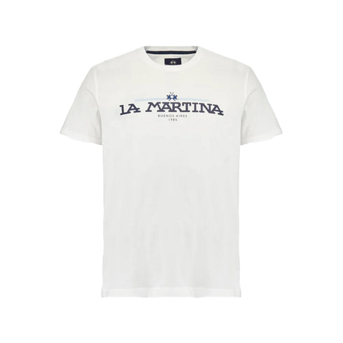 La Martina T-shirt T-shirt Uomo Aguer con stampa S P25 - LA MARTINAMAR304JS206 - 00001 - S - Francavilla Moda