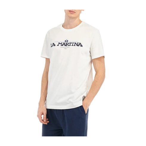 La Martina T-shirt T-shirt Uomo Aguer con stampa S P25 - LA MARTINAMAR304JS206 - 00001 - S - Francavilla Moda