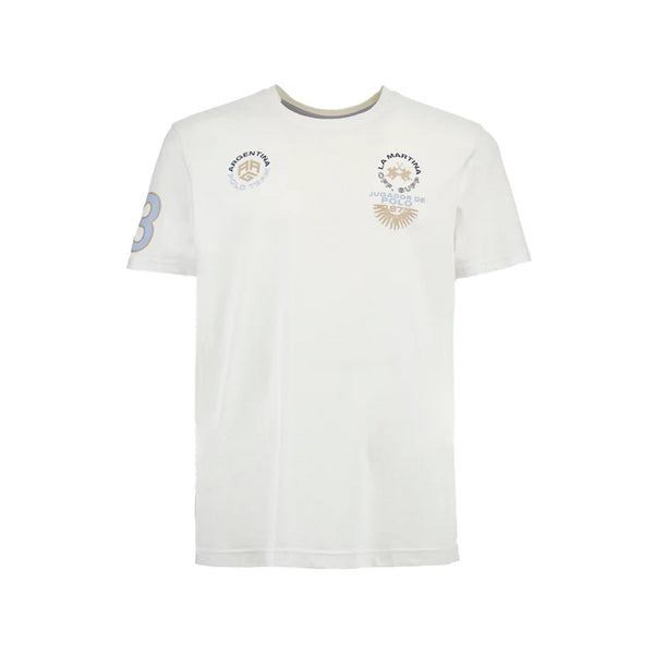 La Martina T-shirt T-shirt Uomo con grafiche Argentina S P25 - LA MARTINAMAR303JS388 - 00001 - S - Francavilla Moda