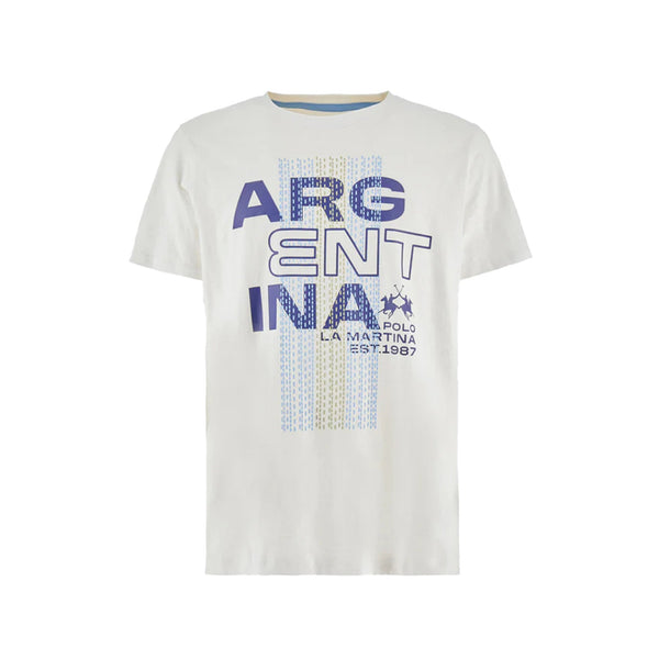 La Martina T-shirt T-shirt Uomo stampa Argentina S P25 - LA MARTINAMAR306JS259 - 00001 - S - Francavilla Moda