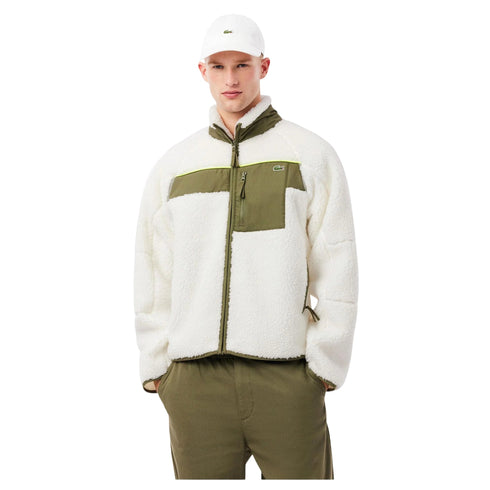 Lacoste Giacca bomber Bomber Uomo in sherpa color block 3 - Francavilla Moda