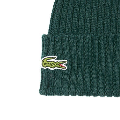 Cappello Uomo in filato di lana, lavorato a coste, con risvolto