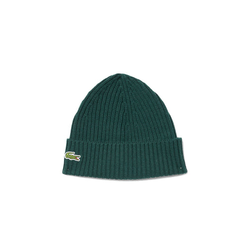 Cappello Uomo in filato di lana, lavorato a coste, con risvolto