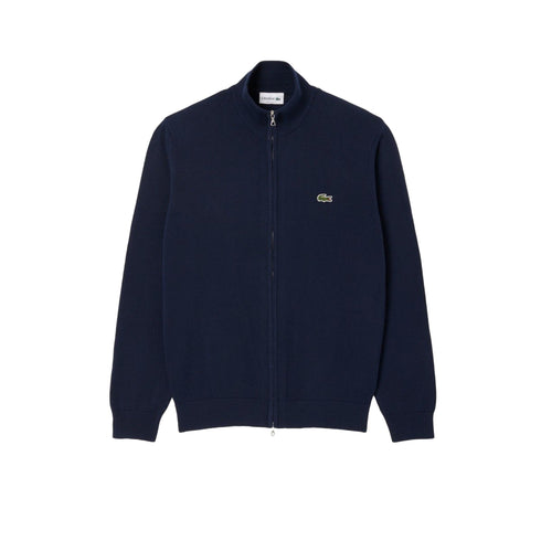 Lacoste Cardigan Cardigan Uomo in cotone con zip frontale 4 - Francavilla Moda