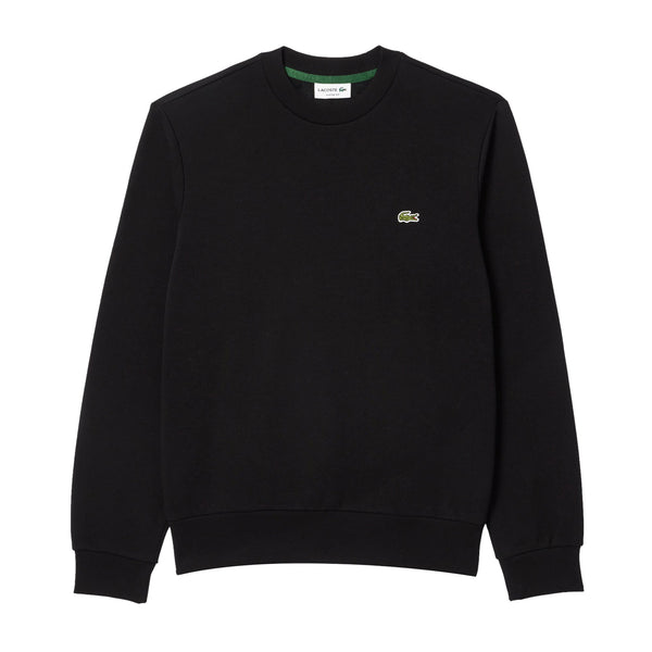 Lacoste Felpa girocollo Felpa Uomo Jogger micro logo Nero - Francavilla Moda