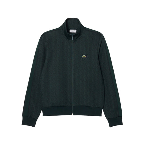 Lacoste Felpa con zip Felpa Uomo logo monogram all over 4 - Francavilla Moda