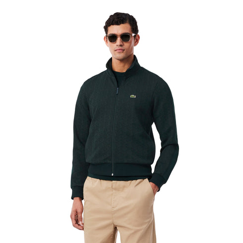 Lacoste Felpa con zip Felpa Uomo logo monogram all over 4 - Francavilla Moda