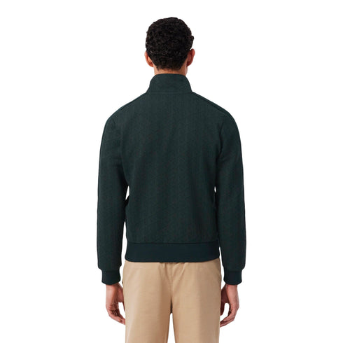 Lacoste Felpa con zip Felpa Uomo logo monogram all over 4 - Francavilla Moda