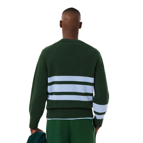 Lacoste Pullover Maglia Uomo bicolore con righe 4 A25-LACOSTEAH5180-9IS-4 - Francavilla Moda