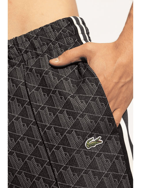 Lacoste Pantaloni sportivi Pantaloni sportivi neri Paris con monogramma 4 - Francavilla Moda