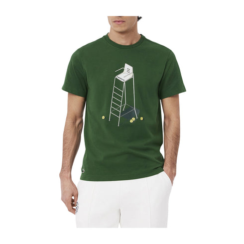 Lacoste T-shirt T-shirt Uomo con stampa tennis 3 - Francavilla Moda