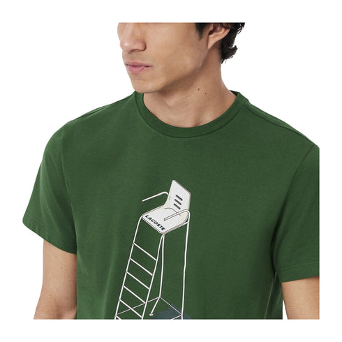 Lacoste T-shirt T-shirt Uomo con stampa tennis 3 - Francavilla Moda