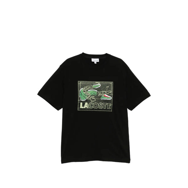 Lacoste T-shirt T-shirt Uomo in cotone con stampa frontale 3 - Francavilla Moda